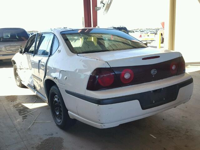 2G1WF52E239105172 - 2003 CHEVROLET IMPALA 白色 照片 3