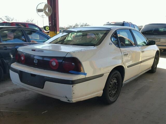 2G1WF52E239105172 - 2003 CHEVROLET IMPALA WHITE photo 4