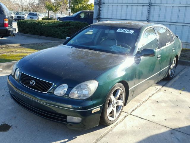 JT8BH68X0W0011237 - 1998 LEXUS GS 400 GREEN photo 2