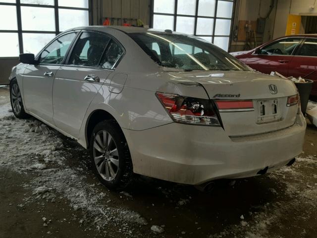 1HGCP3F83BA025433 - 2011 HONDA ACCORD EXL WHITE photo 3