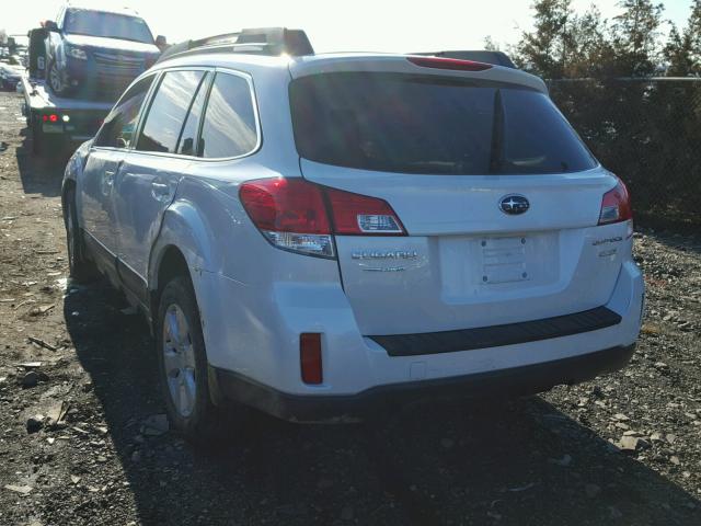 4S4BRBCC1C3253701 - 2012 SUBARU OUTBACK 2. WHITE photo 3