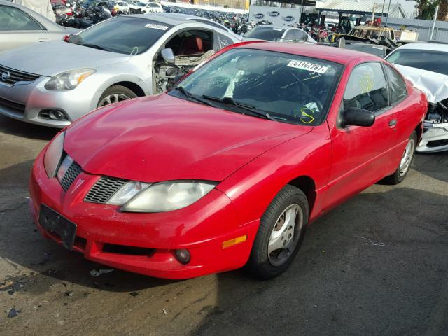 3G2JB12F25S208536 - 2005 PONTIAC SUNFIRE RED photo 2