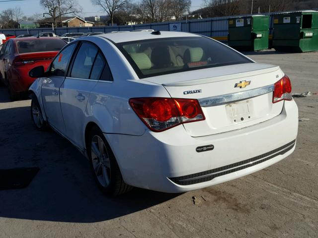 1G1PE5SB4D7170332 - 2013 CHEVROLET CRUZE LT WHITE photo 3