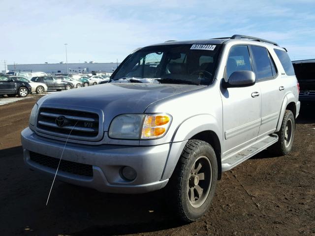 5TDBT48A32S089812 - 2002 TOYOTA SEQUOIA LI SILVER photo 2