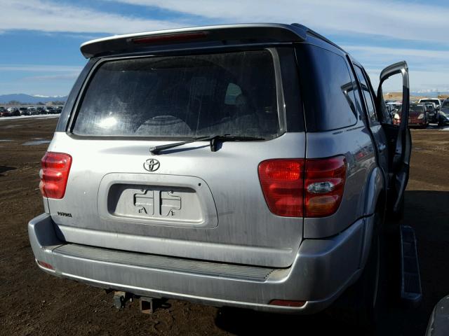 5TDBT48A32S089812 - 2002 TOYOTA SEQUOIA LI SILVER photo 4