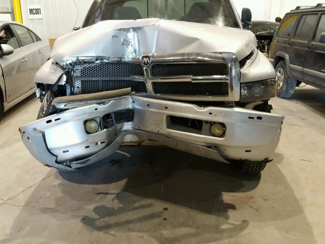 3B7HF13Z91M543377 - 2001 DODGE RAM 1500 SILVER photo 7