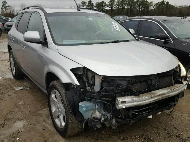 JN8AZ08T83W100863 - 2003 NISSAN MURANO SL SILVER photo 1