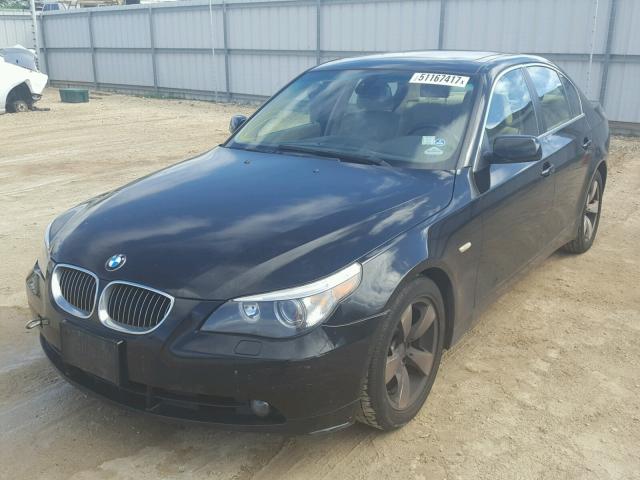 WBANE73527CM44588 - 2007 BMW 530 I BLACK photo 2