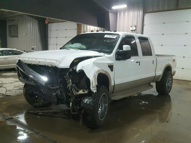 1FTSW21R08ED71299 - 2008 FORD F250 SUPER WHITE photo 2