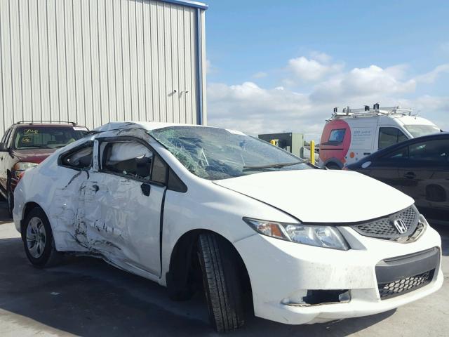 2HGFG3B57DH502183 - 2013 HONDA CIVIC LX WHITE photo 1