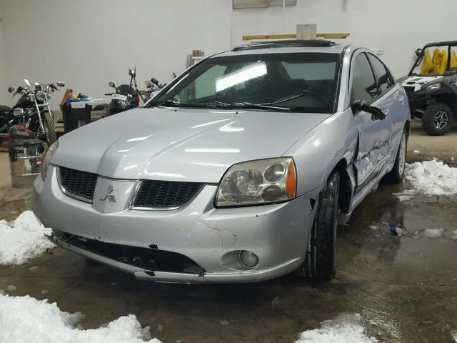 4A3AB76S64E046275 - 2004 MITSUBISHI GALANT GTS SILVER photo 2