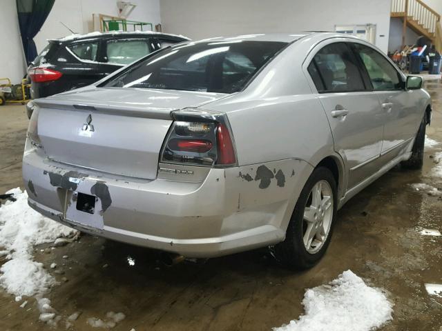 4A3AB76S64E046275 - 2004 MITSUBISHI GALANT GTS SILVER photo 4