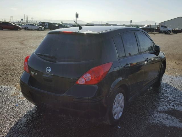 3N1BC1CP7CK203112 - 2012 NISSAN VERSA S BLACK photo 4