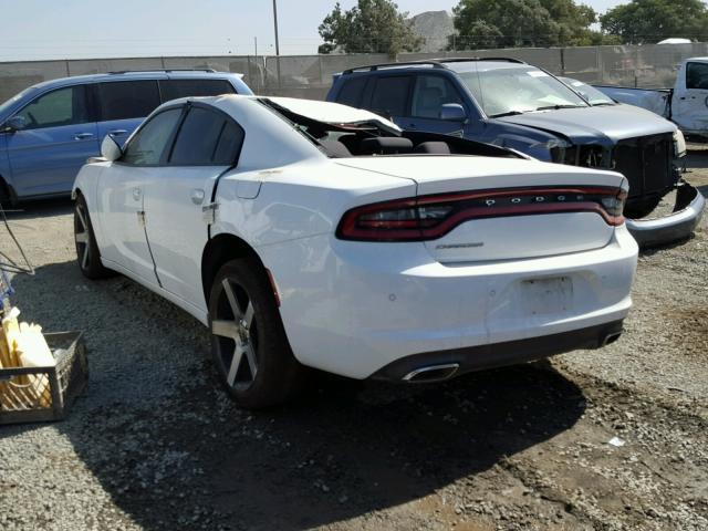 2C3CDXBG0FH795399 - 2015 DODGE CHARGER SE WHITE photo 3