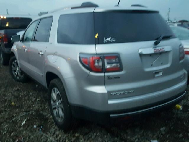 1GKKVRKD8FJ362082 - 2015 GMC ACADIA SLT SILVER photo 3