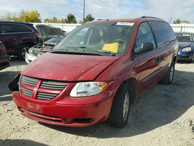 1D4GP24R47B178462 - 2007 DODGE GRAND CARA RED photo 2