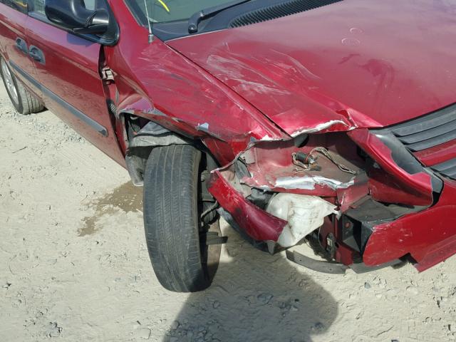 1D4GP24R47B178462 - 2007 DODGE GRAND CARA RED photo 9