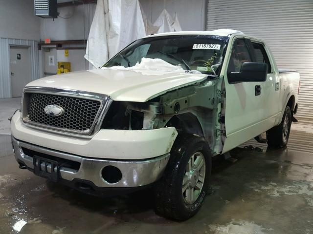 1FTPW14587FA54114 - 2007 FORD F150 SUPER WHITE photo 2