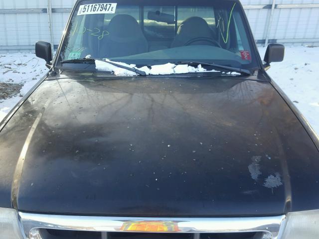 1FTYR10U0WUD04822 - 1998 FORD RANGER BLACK photo 7