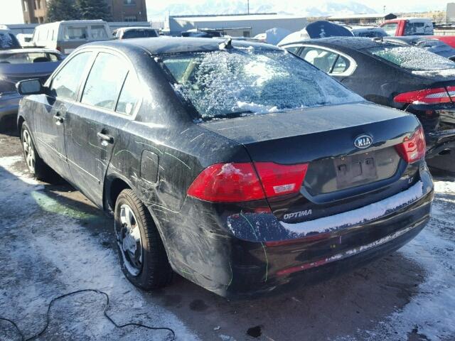 KNAGE228395313555 - 2009 KIA OPTIMA LX BLACK photo 3