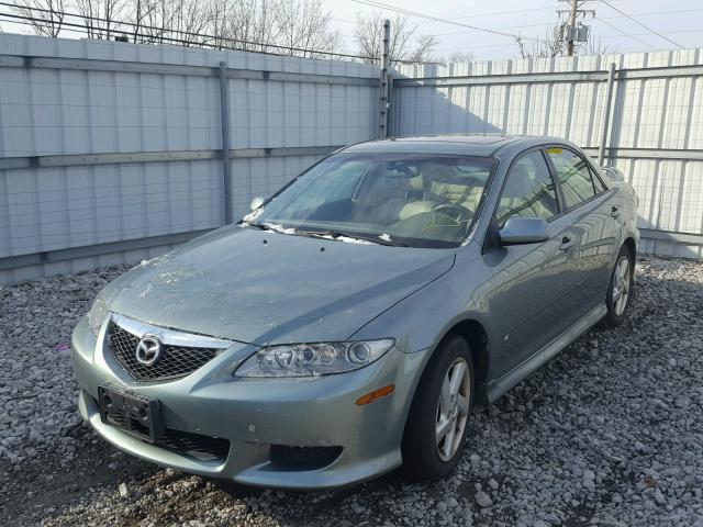 1YVFP80D735M54058 - 2003 MAZDA 6 S TEAL photo 2