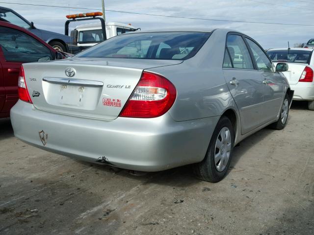 4T1BE32K73U133518 - 2003 TOYOTA CAMRY LE SILVER photo 4