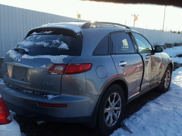 JNRAS08W07X207187 - 2007 INFINITI FX35 GRAY photo 4