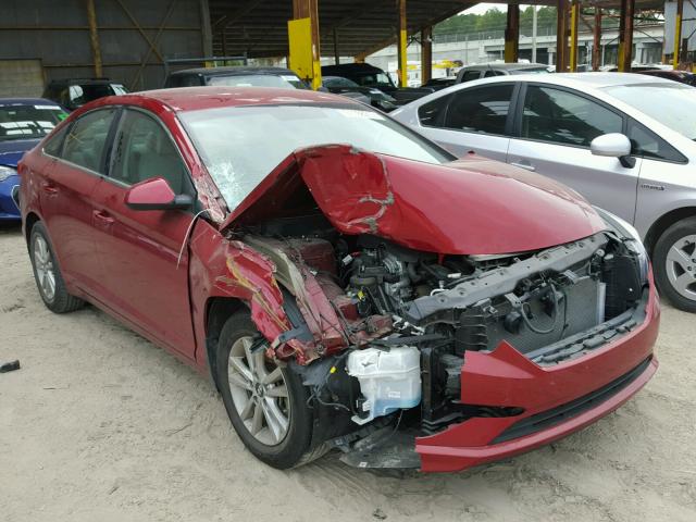 5NPE24AF2FH152304 - 2015 HYUNDAI SONATA SE RED photo 1