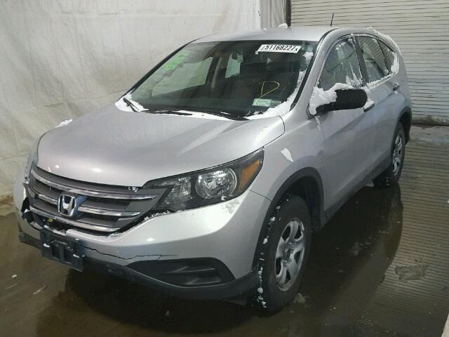 5J6RM4H35CL027113 - 2012 HONDA CR-V LX SILVER photo 2