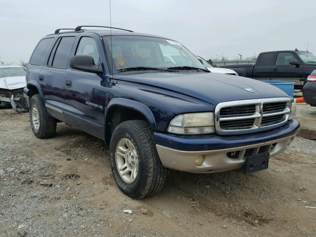 1B4HS28N01F522762 - 2001 DODGE DURANGO BLUE photo 1