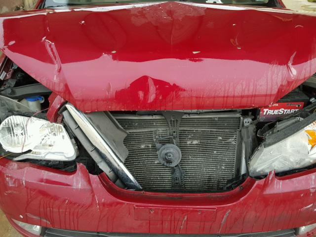 KMHDU46D07U101643 - 2007 HYUNDAI ELANTRA GL RED photo 7