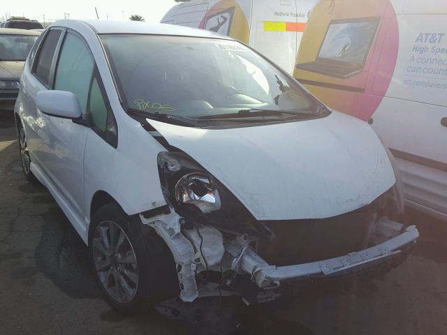 JHMGE8H5XDC064354 - 2013 HONDA FIT SPORT WHITE photo 1