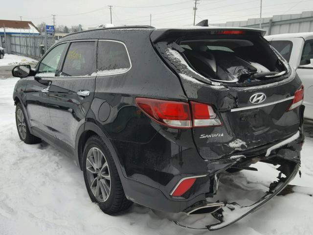 KM8SM4HF1HU169358 - 2017 HYUNDAI SANTA FE S BLACK photo 3