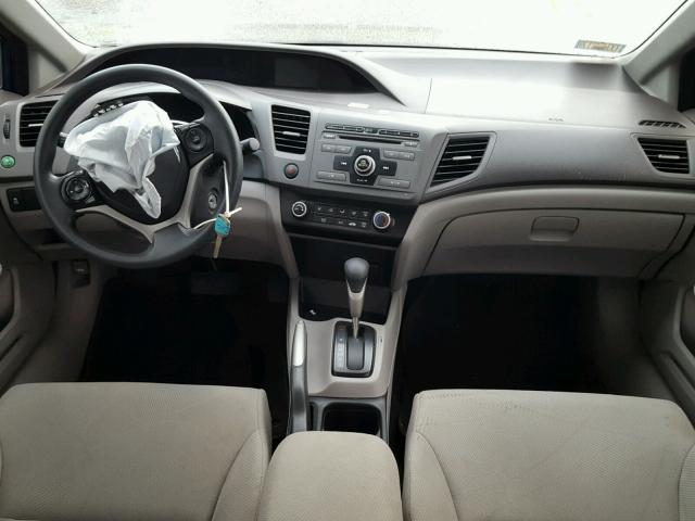 19XFB2F59CE039006 - 2012 HONDA CIVIC LX BLUE photo 9