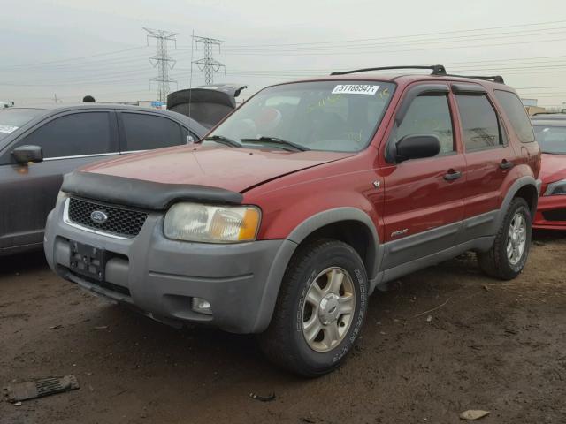 1FMCU03191KF63930 - 2001 FORD ESCAPE XLT RED photo 2