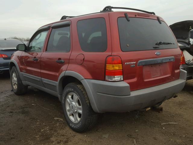 1FMCU03191KF63930 - 2001 FORD ESCAPE XLT RED photo 3