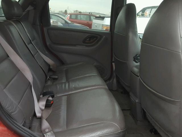 1FMCU03191KF63930 - 2001 FORD ESCAPE XLT RED photo 6