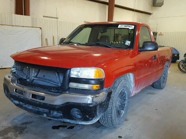 1GTEC14V65Z196666 - 2005 GMC NEW SIERRA RED photo 2