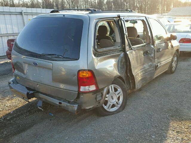 2FMZA52412BA63249 - 2002 FORD WINDSTAR S GRAY photo 4