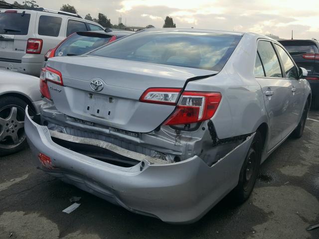 4T1BF1FK5CU506566 - 2012 TOYOTA CAMRY BASE SILVER photo 4