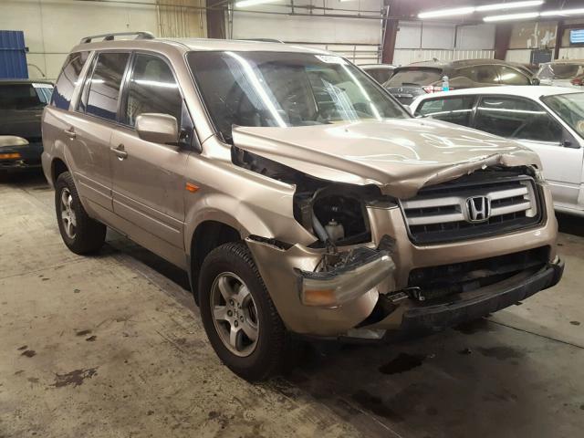 2HKYF18636H534346 - 2006 HONDA PILOT EX GOLD photo 1