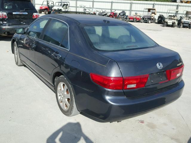 1HGCM66535A045038 - 2005 HONDA ACCORD EX BLUE photo 3