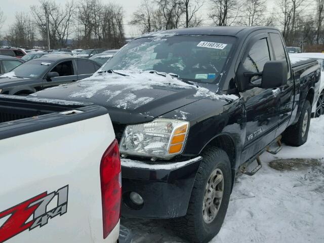 1N6AA06BX6N574897 - 2006 NISSAN TITAN XE BLACK photo 2