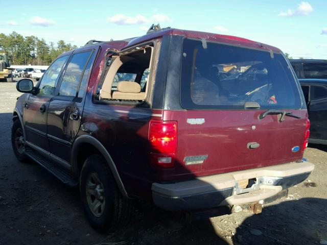 1FMEU17L9VLA85468 - 1997 FORD EXPEDITION BURGUNDY photo 3