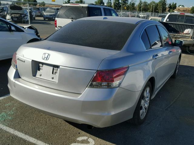 1HGCP26839A013478 - 2009 HONDA ACCORD EXL SILVER photo 4