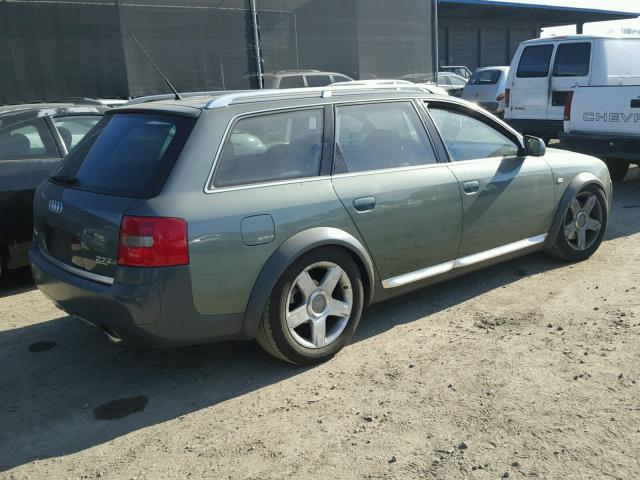 WAUYP54B61N072104 - 2001 AUDI ALLROAD GREEN photo 4