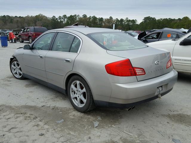 JNKCV51E23M311236 - 2003 INFINITI G35 GOLD photo 3