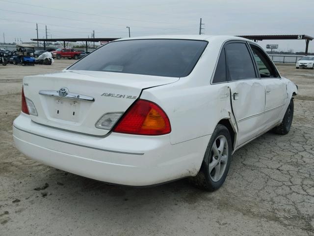 4T1BF28BX1U182823 - 2001 TOYOTA AVALON XL WHITE photo 4