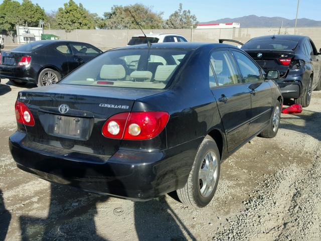 JTDBR32E970107857 - 2007 TOYOTA COROLLA CE BLACK photo 4