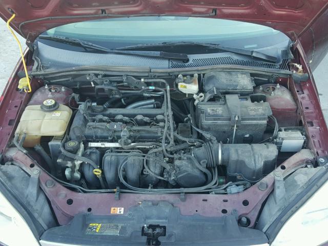 1FAFP34N77W181494 - 2007 FORD FOCUS ZX4 MAROON photo 7